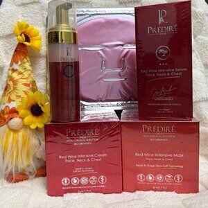 Bundle of 5 Red Wine Intensive for Face, Neck and Chest by Predire Paris